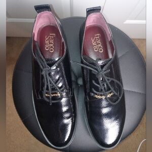 Franco Sarto Black Patent Leather Shoes